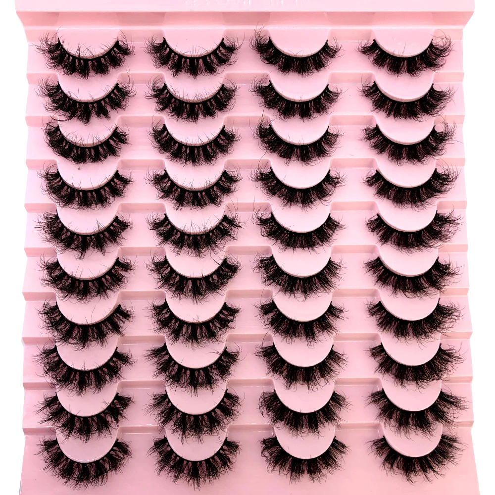 Eyelash Extension For Asian Eyes - Nowe 20 Par Naturalnych, Grubych Sztucznych