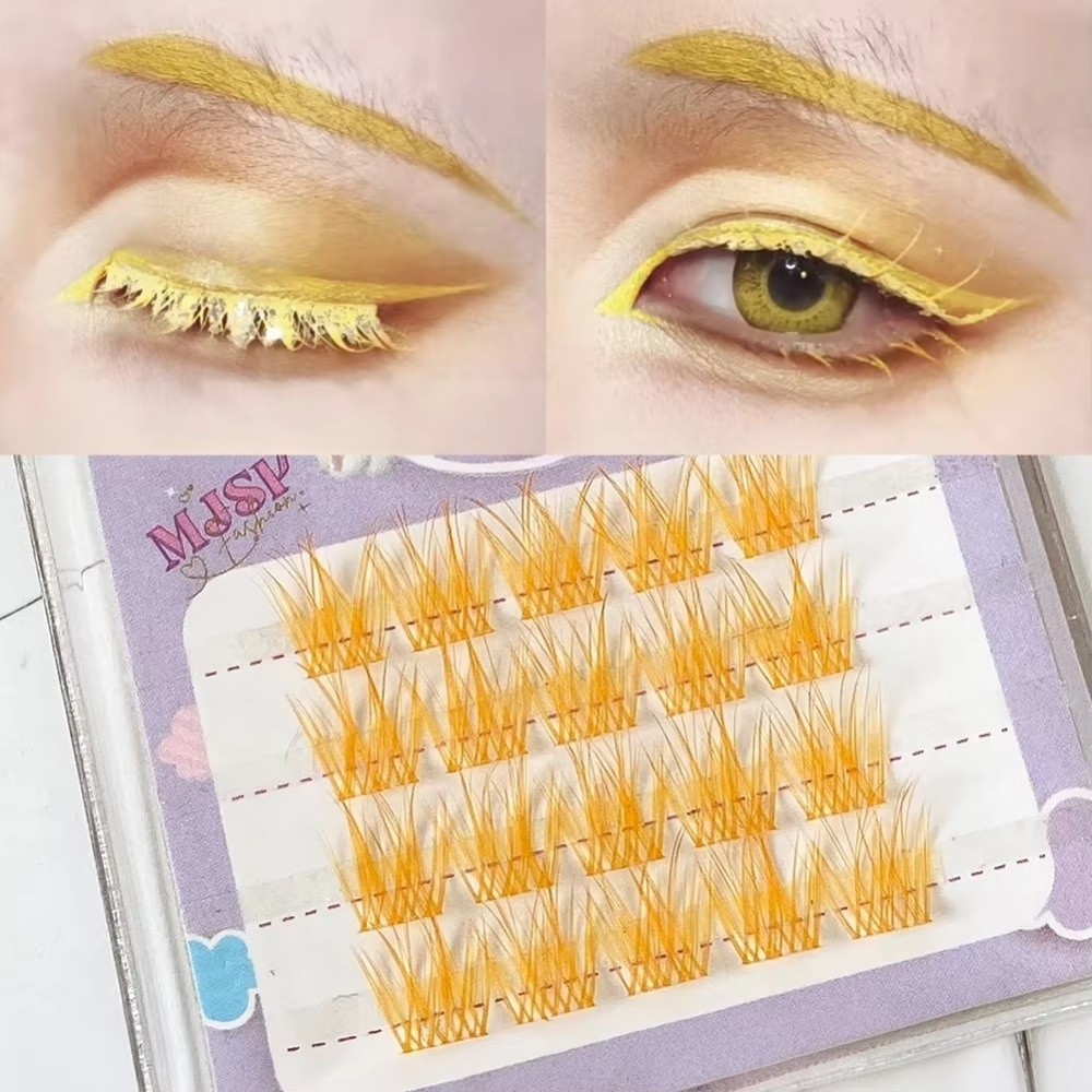 Eyelash Extension Look - Kolorowe sztuczne rzęsy o naturalnym wyglądzie,