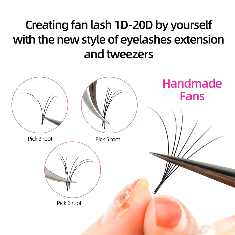 RUJADE 5 przypadków/partia szt – Eyelash Extension For Asian Eyes recenzja i cena